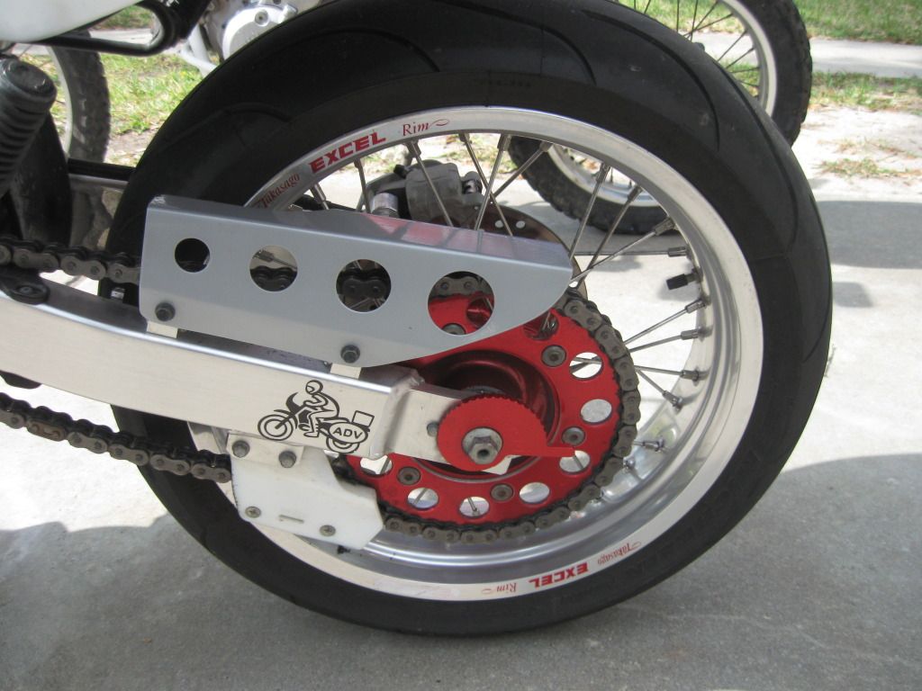 Chain guards for XR650L in Sumo Trim