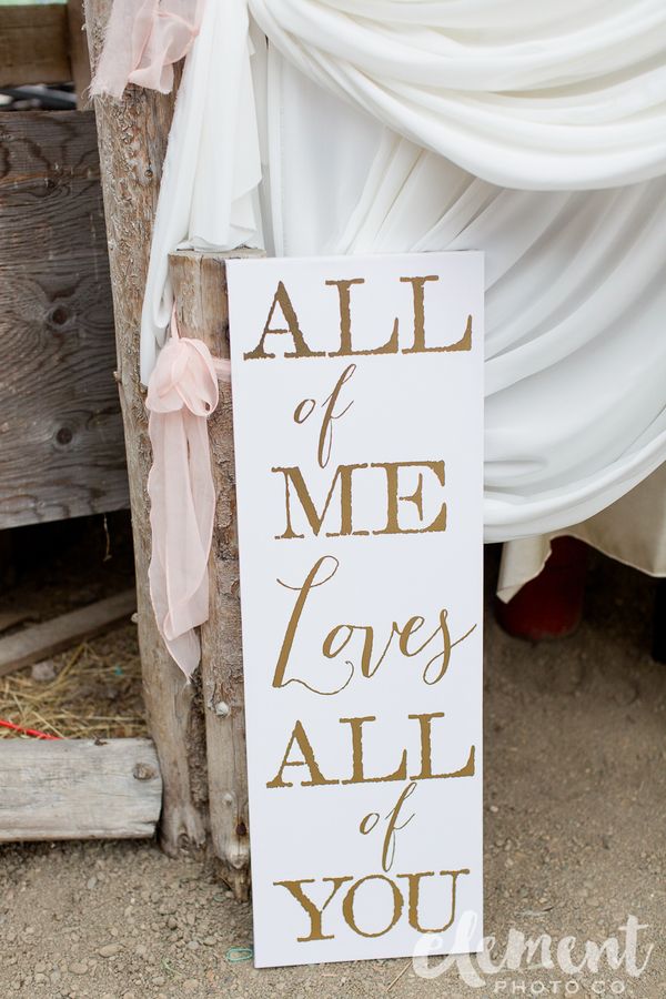 wedding sign