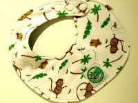 Inspired by Fantasy<br>:Life in the Jungle:<br>Monkey Drooler Bib
