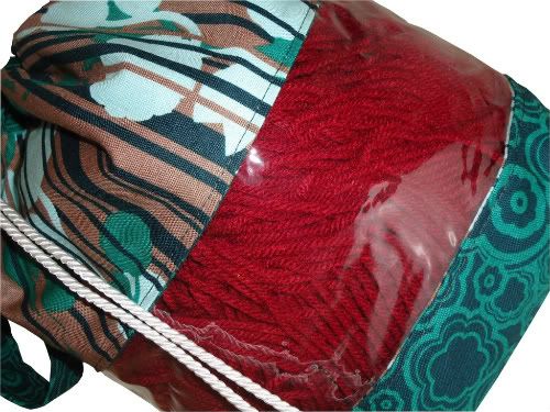 Crunchy Congo Knit Month<br>Project Bag<br>Teal Floral