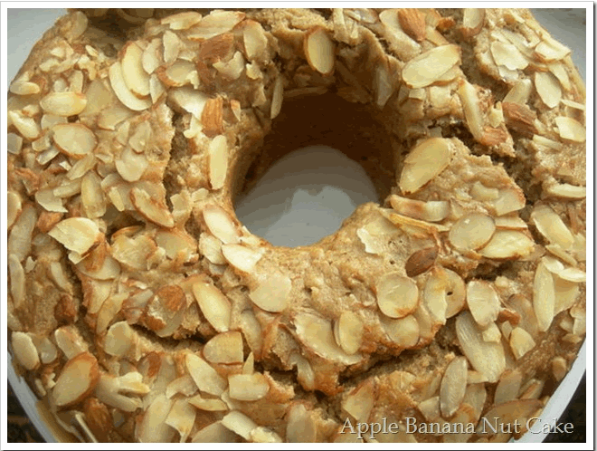 Apple Upside Down Banana Nut Cake1