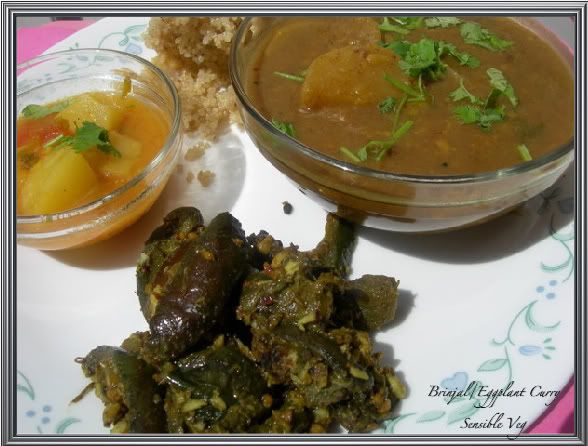 Eggplant recipes,eggplant curry,katharikai curry