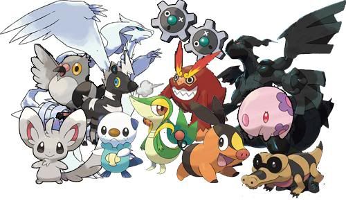 All Pokemon Black & White Pokemon revealed so far