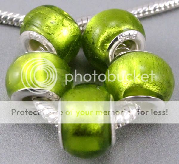 5pcs Murano Lampwork Glass Beads Fit Charm Bracelet g47  