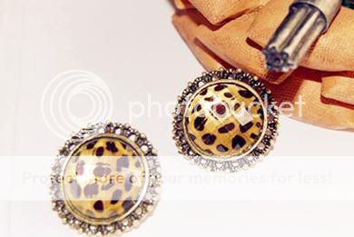 New Coming Lady&Girl Delicate Elegant Resin Round Leopard 