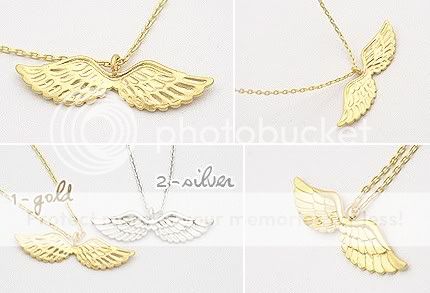 Fashion Cute Exquisite Retro Angle Eagle Wings Valentines Necklace 