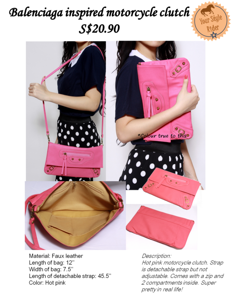 N16.Balenciaga inspired clutch